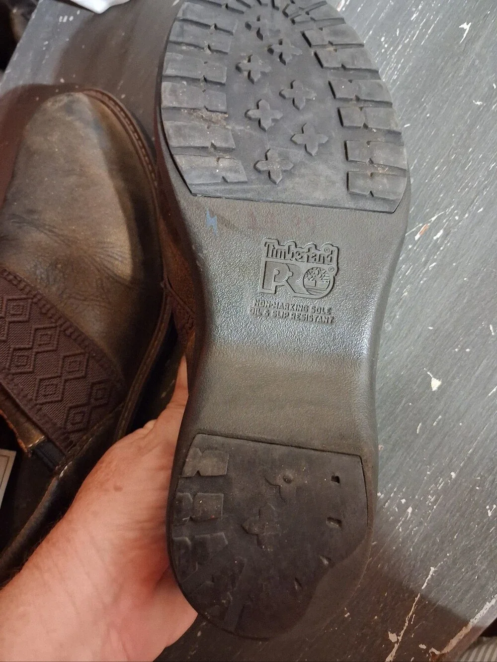 Timberland Pro Leather Slip On Oil & Slip Resistance Size 9